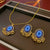 Vintage Retro Women Round Alloy Electroplating Jewelry Sets