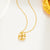 Minimalist Geometric Titanium Steel 18K Gold Plated Necklaces