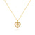 Heart Pentagram Circle Heart Zircon Electroplating Necklaces