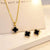 Geometric Titanium Steel 18K Gold Plated Necklaces