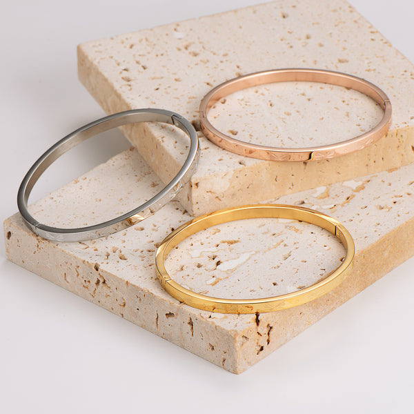 Versatile Wing Stainless Steel Electroplating Bangles