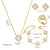 Moderate Luxury Quadrilateral Geometric Heart Titanium Steel 18K Gold Plated Necklaces