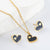 Minimalist Heart Bell Droplet Stainless Steel Electroplating Jewelry Sets