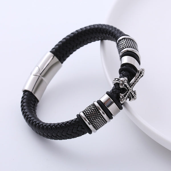 Men Skull Baking Paint String Bracelets