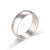 Women Fashion Circle Geometric Stainless Steel 18K Gold Plated Rings