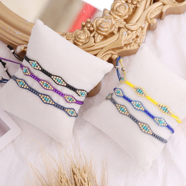 Women IG Style Bohemian Leaf Bead Bracelets