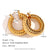 Fashion Circle Geometric Stainless Steel 18K Gold Plated Earrings