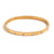 Minimalist Round Circle Stainless Steel 18K Gold Plated Bangles