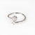 IG Style Women Crown Heart Circle Copper Electroplating Rings