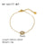 Women IG Style Circle Geometric Stainless Steel Electroplating Bracelets