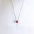 Minimalist Round Geometric Stainless Steel Diamond Inlay Necklaces