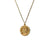 Fashion Round Wave Stainless Steel 18K Gold Plated Necklaces