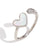 Niche Fashion Heart Stainless Steel Electroplating Rings