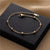 Moderate Luxury Women Round Geometric Titanium Steel 18K Gold Plated Bracelets