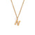 Fashion Letter Number Geometric Text Stainless Steel 18K Gold Plated Necklaces