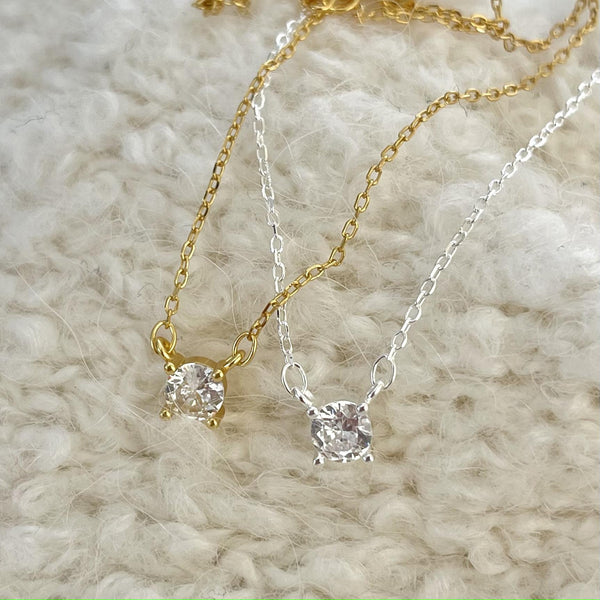 925 Sterling Silver Korean Geometric Doll Silver Necklaces