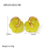 IG Style Round U-Shape Stainless Steel 18K Gold Plated Earrings