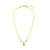 Fashion Quadrilateral Circle Geometric Stainless Steel 18K Gold Plated Necklaces