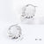 Elegant Round Droplet Stainless Steel Electroplating Stud Earrings