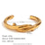 Minimalist Circle Stainless Steel 18K Gold Plated Bangles