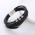 Men Metal Leather Electroplating String Bracelets