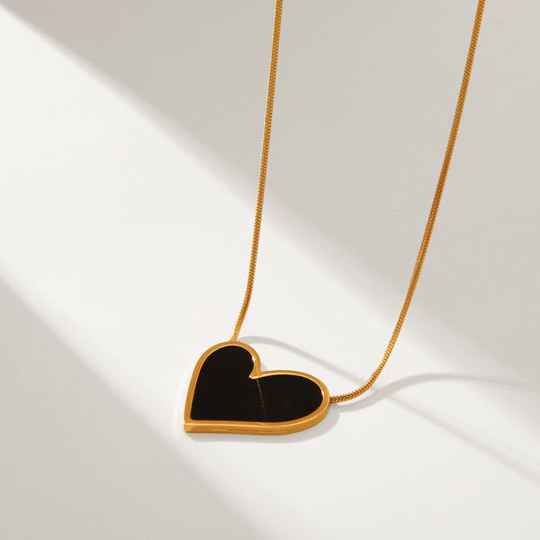 IG Style Chain Heart Heart Stainless Steel Electroplating Necklaces