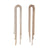 Fashion Stripe Geometric Stainless Steel 18K Gold Plated Earrings