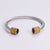 Retro Unisex Vintage Metal Open Bracelet Titanium Steel Electroplating Bangles