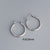 925 Sterling Silver Minimalist Round Geometric Silver Electroplating Stud Earrings