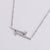 Minimalist Stripe Circle Stainless Steel Electroplating Necklaces