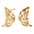 Fashion Butterfly Animal Chinese Zodiac Stainless Steel Electroplating Stud Earrings