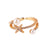 Moderate Luxury Women Crown Heart Mermaid Tail Geometric Copper Diamond Inlay Rings