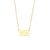 Fashion Stripe Number Text Letter Stainless Steel 18K Gold Plated Necklaces