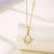 Women Minimalist Geometric Metal Stainless Steel Electroplating Necklaces