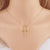 Minimalist Women Diamond Metal Cross Cross Copper Pendants