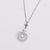 Natural Circle Stainless Steel Electroplating Necklaces