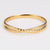 Hip Hop Stripe Stainless Steel Electroplating Bangles