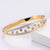 Fashion Women Metal Diamond Heart Titanium Steel Electroplating Bangles