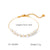 IG Style Pearl Shell Geometric Stainless Steel Electroplating Necklaces