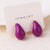 Fashion Droplet Droplet Copper Electroplating Stud Earrings