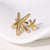 Expressive Starfish Animal Chinese Zodiac Stainless Steel Electroplating Rings