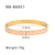 IG Style Asymmetrical Heart Stainless Steel Electroplating Bangles