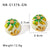 IG Style Asymmetrical Oil Dripping Flower Geometric Stainless Steel Electroplating Earrings