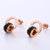 Moderate Luxury Tennis / Diamond Line Circle Stainless Steel Electroplating Stud Earrings