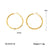 IG Style Circle Irregular Geometric Stainless Steel Electroplating Earrings