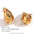 Fashion Circle Geometric Stainless Steel 18K Gold Plated Earrings