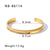 IG Style Irregular Stainless Steel Electroplating Bangles