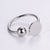 Minimalist Stripe Circle Round Stainless Steel Electroplating Rings