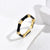 Women Irregular Geometric Copper Inlay Rings