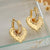 Irregular Geometric Copper Electroplating Stud Earrings